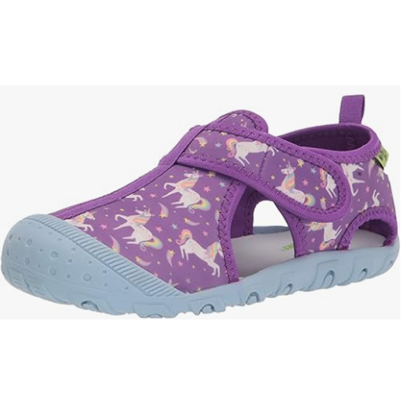 Western Chief Beachgoer Neoprene Sandal Sport, Purple Unicorn, 1 US Unisex Kid - Picture 2 of 4